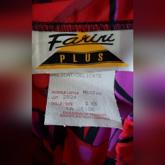 VINTAGE PLEATED MIDI SKIRT SZ 18 - Picture 3 of 5